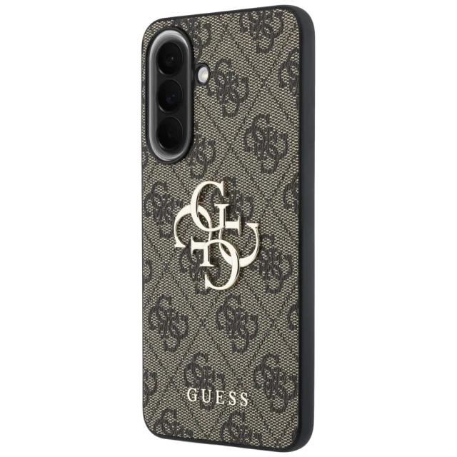 Чохол Guess Leather 4G Metal Logo для Samsung Galaxy A37 5G Brown (GUHCSA374GMGBR)