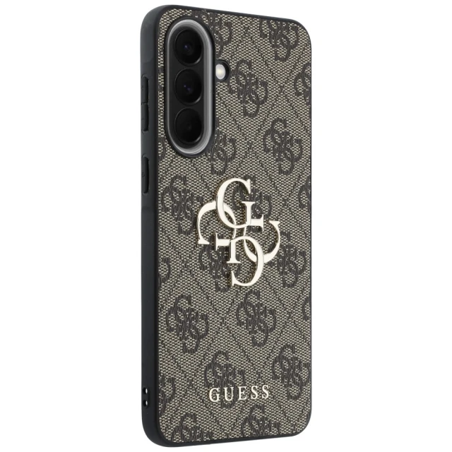 Чохол Guess Leather 4G Metal Logo для Samsung Galaxy A37 5G Brown (GUHCSA374GMGBR)