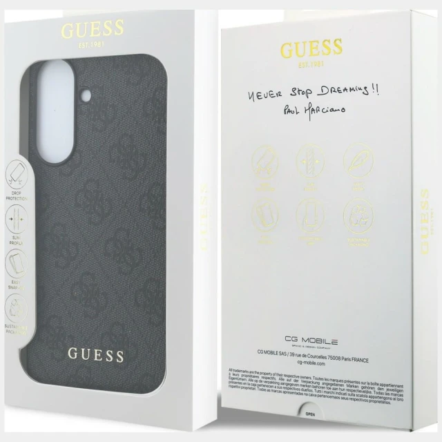 Чохол Guess 4G Classic для Samsung Galaxy A57 5G Black (3666339621049)