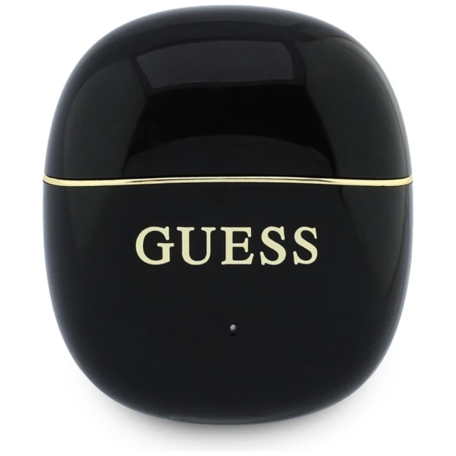 Навушники Guess Glossy Gold Line Classic TWS Black (GUTWSG3HGECK)