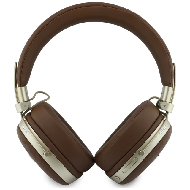 Наушники Guess Bluetooth ENC Metal Grained Triangle Logo Brown (GUBHP72PGTCSW)