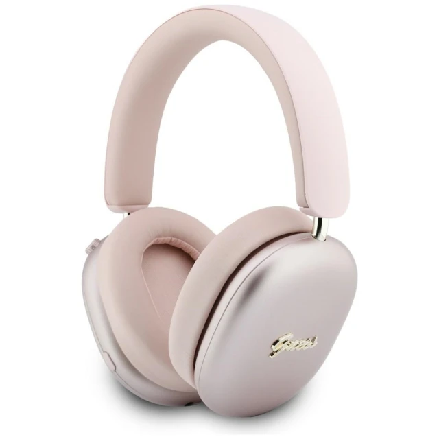 Навушники Guess Metallic Effect Metal Script Logo Bluetooth ENC Pink (GUBHP10HMBSP)