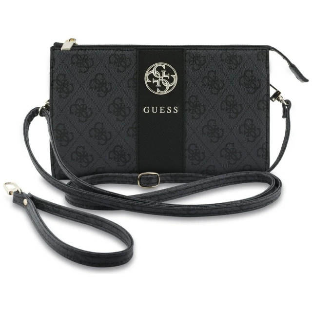 Сумка для телефону Guess 4G with Round 4G & Classic Logos Stripe Black (GUWP6PG4S4RK)