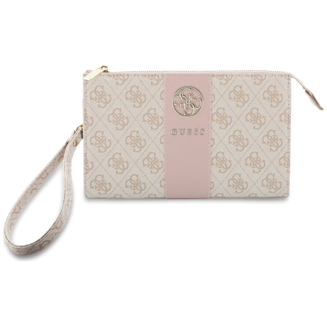 Сумка для телефону Guess 4G with Round 4G & Classic Logos Stripe Pink (GUWP6PG4S4RP)