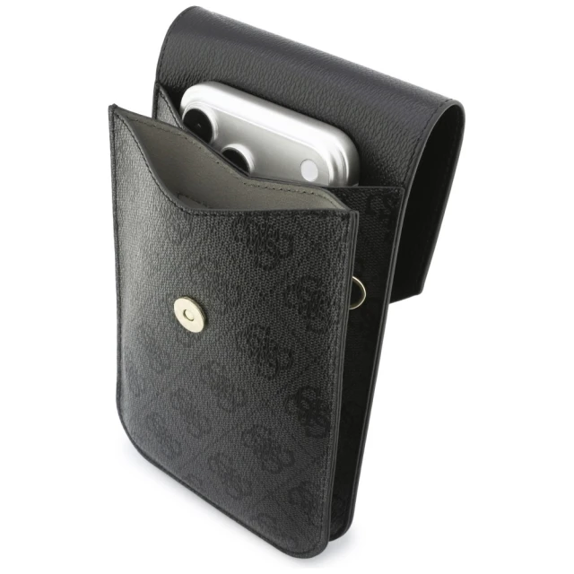 Сумка для телефону Guess Graines 4G Classic Logos Black (GUWBPG4L4CNK)