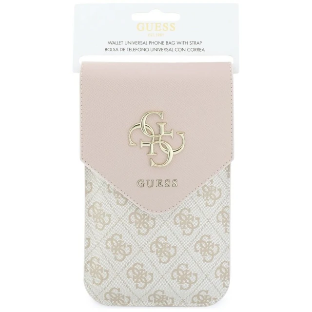 Сумка для телефону Guess Graines 4G Classic Logos Pink (GUWBPG4L4CNP)