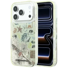 Чохол Karl Lagerfeld Liquid Glitter Beach & Sand для iPhone 18 Pro | 17 Pro Beige (KLHCP18L6LCSPCE)