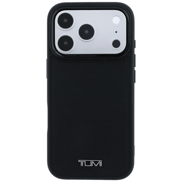 Чохол Tumi Leather Ballistic Pattern для iPhone 18 Pro Max | 17 Pro Max Black (TUHMP18XRBAK)
