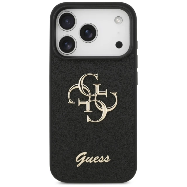 Чохол Guess Fixed Glitter Big 4G для iPhone 18 Pro | 17 Pro Black (GUHCP18LHG4SGK)