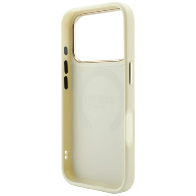 Чохол Guess Saffiano Peony & Ring для iPhone 18 Pro | 17 Pro Beige (GUHMP18LPSAMSECE)