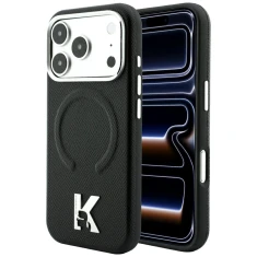 Чохол Karl Lagerfeld Grained Embossed Ring & Kameo Logo для iPhone 18 Pro | 17 Pro Black (KLHMP18L6PWBKECK)
