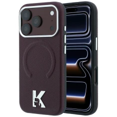 Чохол Karl Lagerfeld Grained Embossed Ring & Kameo Logo для iPhone 18 Pro Max | 17 Pro Max Red (KLHMP18X6PWBKECR)