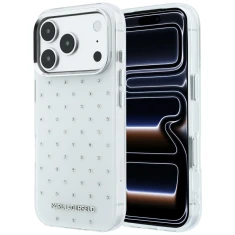 Чохол Karl Lagerfeld IML Rhinestones Allover and Electroplated Logo для iPhone 18 Pro | 17 Pro White (KLHCP18L6HCRDKLH)