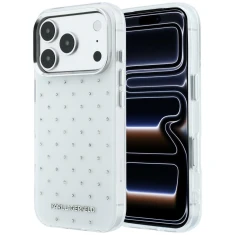 Чохол Karl Lagerfeld IML Rhinestones Allover and Electroplated Logo для iPhone 18 Pro Max | 17 Pro Max White (KLHCP18X6HCRDKLH)