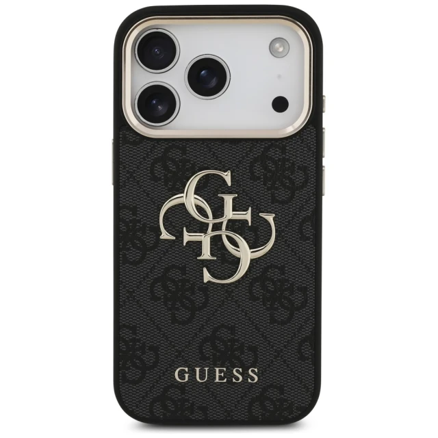 Чохол Guess 4G Big 4G Classic Logo для iPhone 18 Pro | 17 Pro Black Gold (GUHCP18L4GMGCGR)