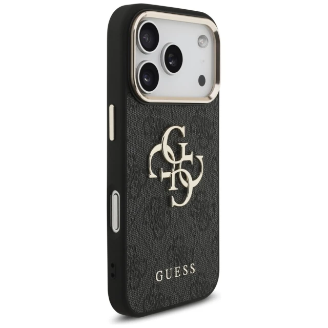 Чохол Guess 4G Big 4G Classic Logo для iPhone 18 Pro | 17 Pro Black Gold (GUHCP18L4GMGCGR)