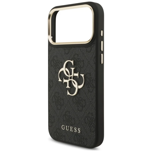 Чохол Guess 4G Big Classic Logo Big Strap Metal Buttons для iPhone 18 Pro | 17 Pro Black (GUHCP18LP4G4BCSK)