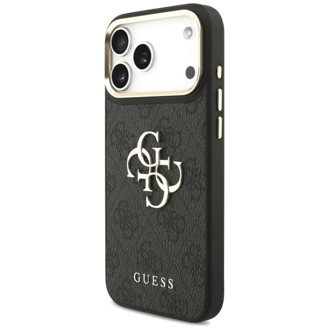 Чохол Guess 4G Big 4G Classic Logo Big Strap Metal Buttons для iPhone 18 Pro Max | 17 Pro Max Black (GUHCP18XP4G4BCSK)