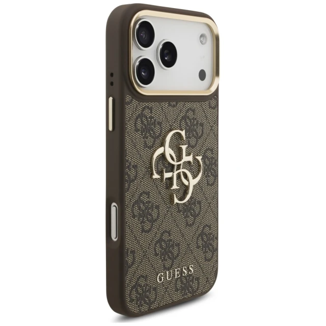 Чохол Guess 4G Big Classic Logo Big Strap Metal Buttons для iPhone 18 Pro | 17 Pro Brown (GUHCP18LP4G4BCSW)