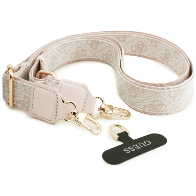 Чохол Guess 4G Big Classic Logo Big Strap Metal Buttons для iPhone 18 Pro | 17 Pro Pink (GUHCP18LP4G4BCSP)
