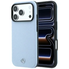 Чохол Mercedes Leather Semi Wrap Wood Effect для iPhone 18 Pro Max | 17 Pro Max Blue (MEHMP18X25PFWWPB)