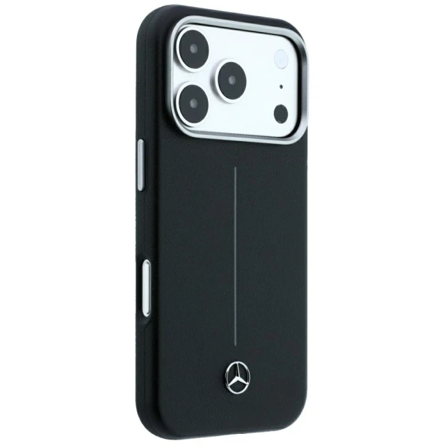 Чохол Mercedes Leather Semi Wrap Iconic Line для iPhone 18 Pro Max | 17 Pro Max Black (MEHMP18X25PFWSTK)