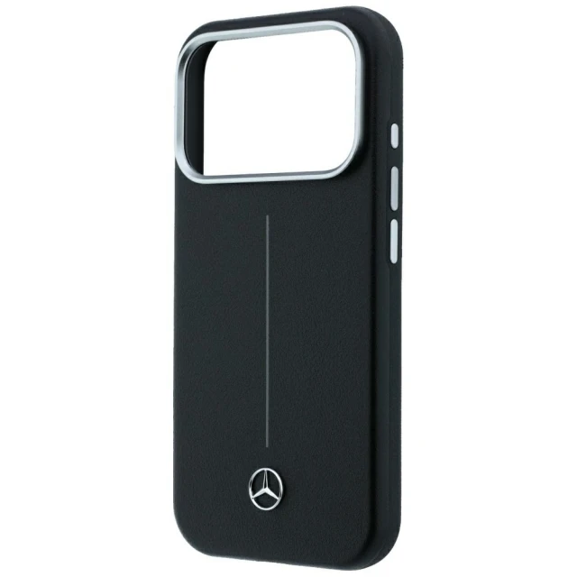 Чохол Mercedes Leather Semi Wrap Iconic Line для iPhone 18 Pro Max | 17 Pro Max Black (MEHMP18X25PFWSTK)