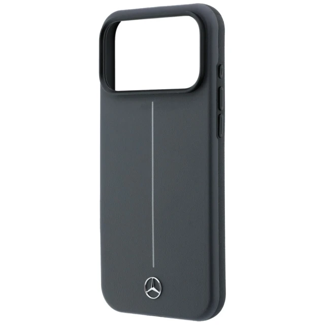 Чохол Mercedes Leather Semi Wrap with Iconic Line для iPhone 18 Pro | 17 Pro Grey (MEHMP18L25PFWSTA)