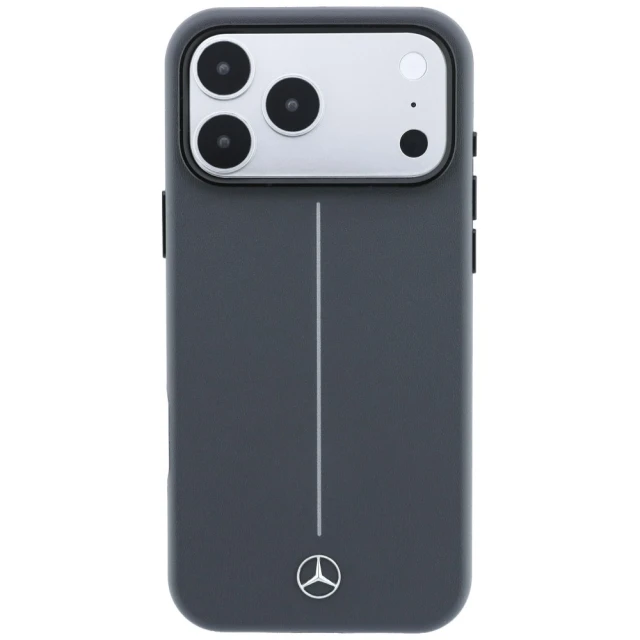Чохол Mercedes Leather Semi Wrap with Iconic Line для iPhone 18 Pro Max | 17 Pro Max Grey (MEHMP18X25PFWSTA)