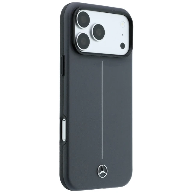 Чохол Mercedes Leather Semi Wrap with Iconic Line для iPhone 18 Pro Max | 17 Pro Max Grey (MEHMP18X25PFWSTA)