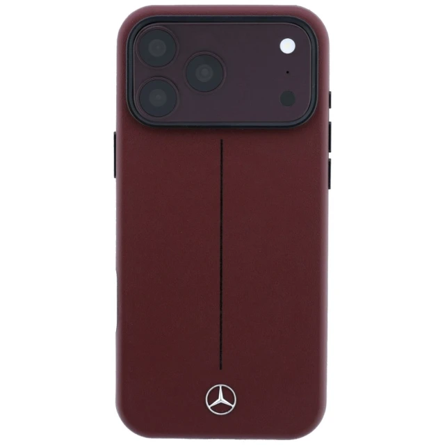 Чохол Mercedes Leather Semi Wrap Iconic Line для iPhone 18 Pro | 17 Pro Red (MEHMP18L25PFWSTR)