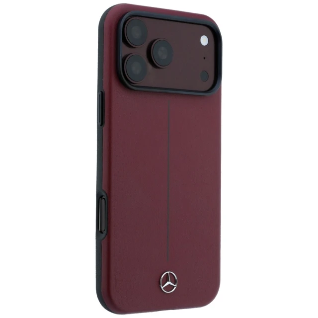 Чохол Mercedes Leather Semi Wrap Iconic Line для iPhone 18 Pro | 17 Pro Red (MEHMP18L25PFWSTR)