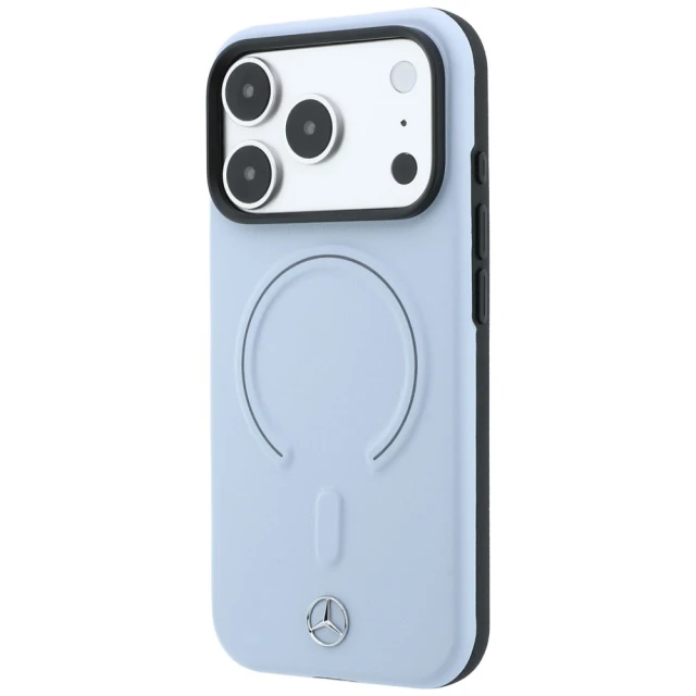 Чохол Mercedes Leather 3D для iPhone 18 Pro | 17 Pro Blue (MEHMP18L25PEMMOB)