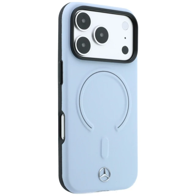 Чохол Mercedes Leather 3D для iPhone 18 Pro | 17 Pro Blue (MEHMP18L25PEMMOB)
