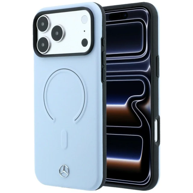 Чохол Mercedes Leather 3D для iPhone 18 Pro Max | 17 Pro Max Blue (MEHMP18X25PEMMOB)