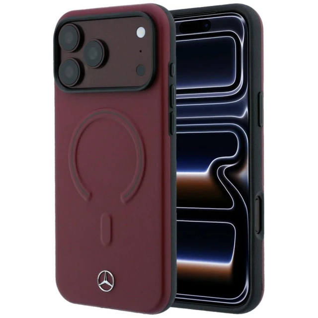 Чохол Mercedes Leather 3D для iPhone 17 Pro Max Navy (MEHMP18X25PEMMOR)
