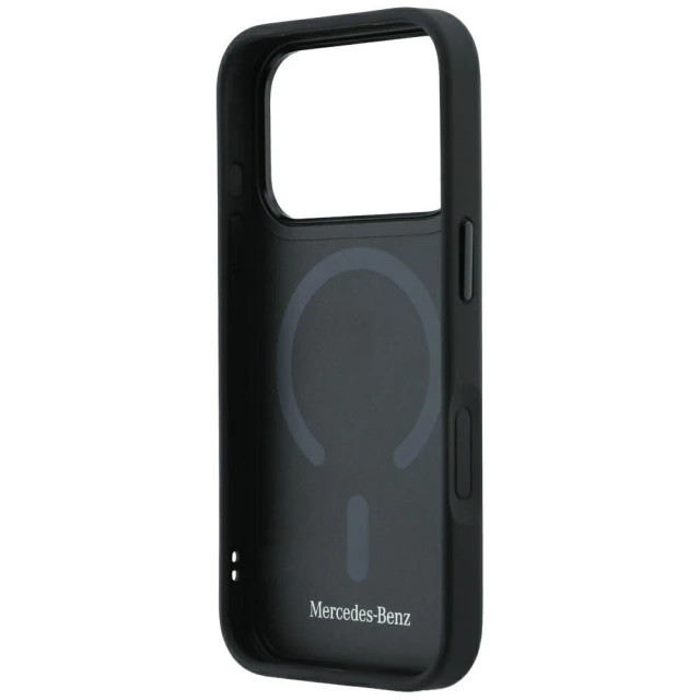 Чохол Mercedes Leather Crossed Lines для iPhone 18 Pro | 17 Pro Black (MEHMP18L25PSECLK)