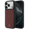Чохол Mercedes Leather Crossed Lines для iPhone 18 Pro | 17 Pro Burgundy (MEHMP18L25PSECLR)