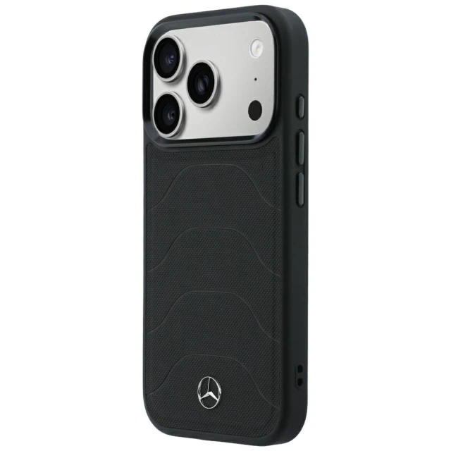 Чохол Mercedes Leather Mesh with Bow Line для iPhone 18 Pro Max | 17 Pro Max Black (MEHMP18X25PMERCK)
