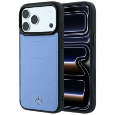 Чохол Mercedes Leather Mesh with Bow Line для iPhone 18 Pro Max | 17 Pro Max Blue (MEHMP18X25PMERCB)