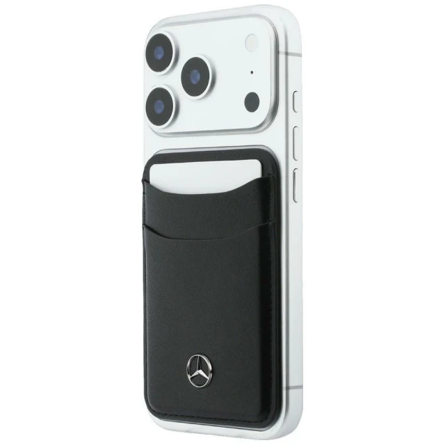 Чохол Mercedes Grill Pattern Card Wallet Leather для iPhone 18 Pro Max Black (MEHMBWP18X25PWPK)