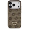 Чехол Guess Leather 4G Triangle Strass для iPhone 18 Pro | 17 Pro Brown (GUHMP18LP4TDPW)
