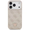 Чохол Guess Leather 4G Triangle Strass для iPhone 18 Pro | 17 Pro Pink (GUHMP18LP4TDPP)