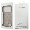 Чохол Guess Leather 4G Triangle Strass для iPhone 18 Pro | 17 Pro Pink (GUHMP18LP4TDPP)