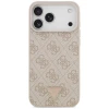 Чохол Guess Leather 4G Triangle Strass для iPhone 18 Pro Max | 17 Pro Max Pink (GUHMP18XP4TDPP)