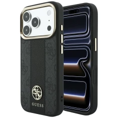 Чохол Guess 4G with Stripe Round and Classic Logos для iPhone 18 Pro | 17 Pro Black (GUHMP18L6P4G4RCK)