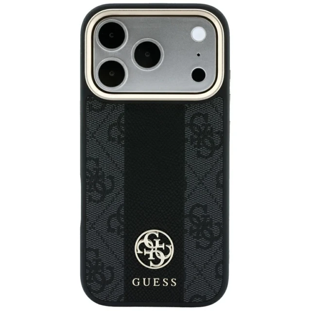 Чохол Guess 4G with Stripe Round Classic Logos для iPhone 18 Pro Max | 17 Pro Max Black (GUHMP18X6P4G4RCK)