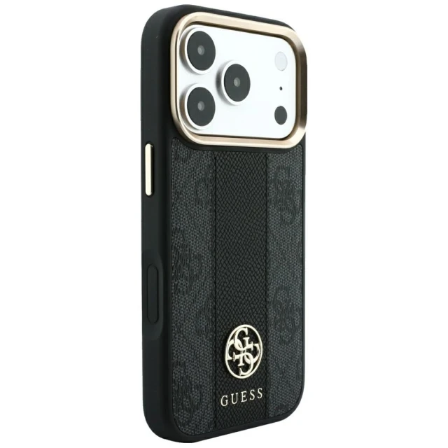 Чохол Guess 4G with Stripe Round Classic Logos для iPhone 18 Pro Max | 17 Pro Max Black (GUHMP18X6P4G4RCK)