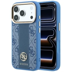 Чохол Guess 4G with Stripe Round and Classic Logos для iPhone 18 Pro | 17 Pro Blue (GUHMP18L6P4G4RCB)
