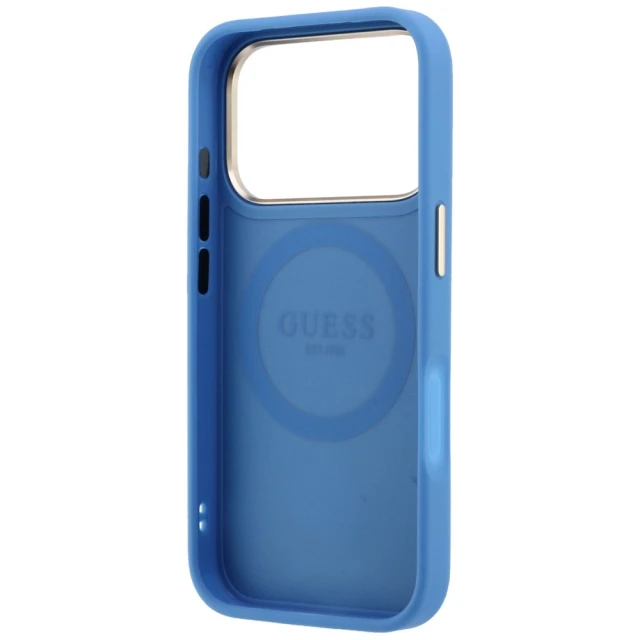 Чохол Guess 4G with Stripe Round and Classic Logos для iPhone 18 Pro | 17 Pro Blue (GUHMP18L6P4G4RCB)